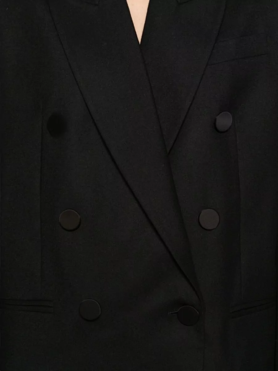 Zimmermann Wool Lace-Trim Double-Breasted Blazer