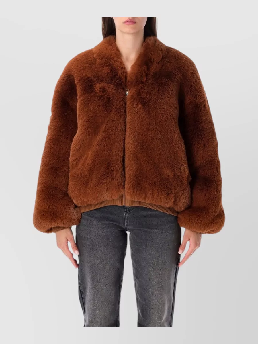 The Frankie Shop faux fur relaxed-fit jacket