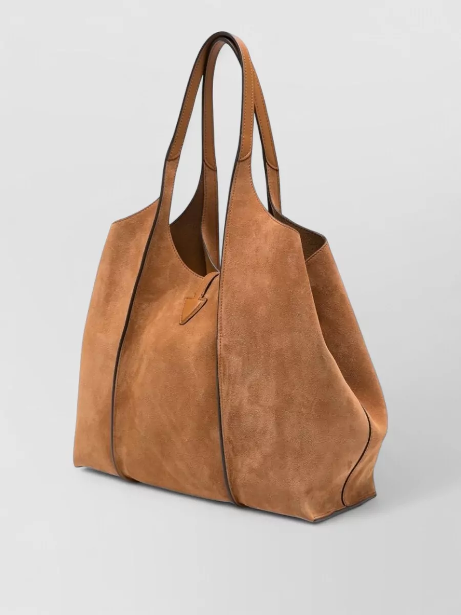 Tod's T Timeless Suede Shoulder Bag