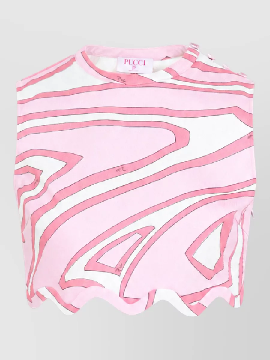 Pucci Sleeveless cropped top