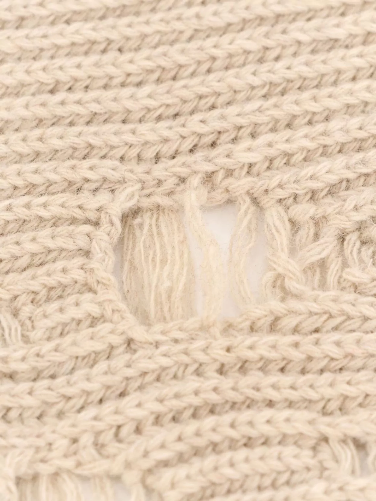 Mm6 Maison Margiela Wool Blend Scarf Distressed Effect