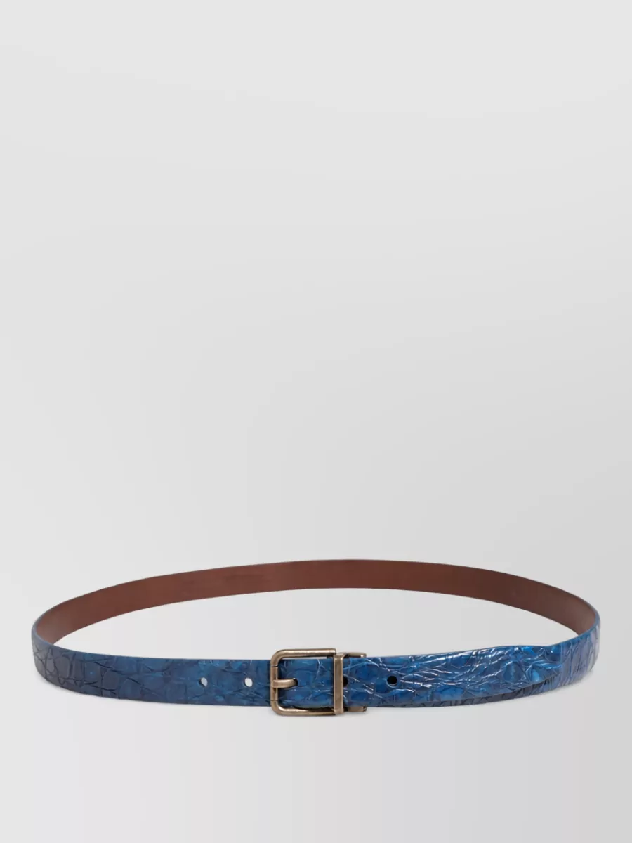 Dolce&Gabbana Caiman Leather Belt