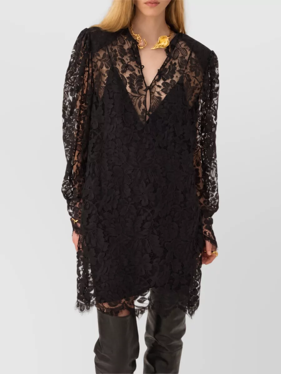 Chloé Cotton Polyamide Mini Dress