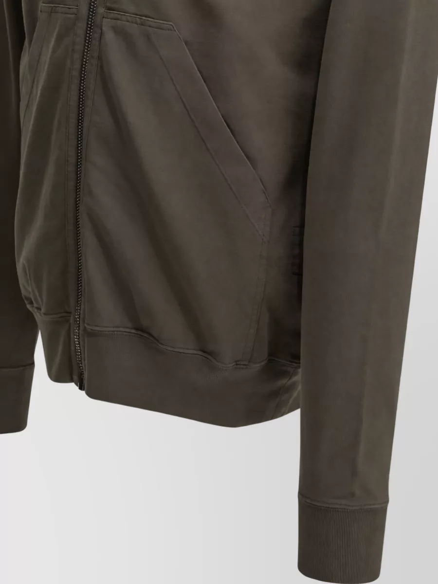 Rick Owens Drkshdw Cotton Zip Up Hooded Jacket