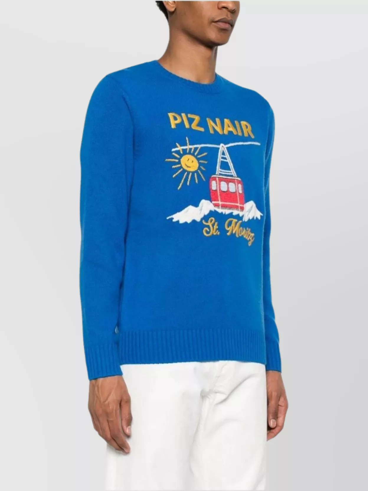 Mc2 Saint Barth Crew Neck Graphic Print Sweaters