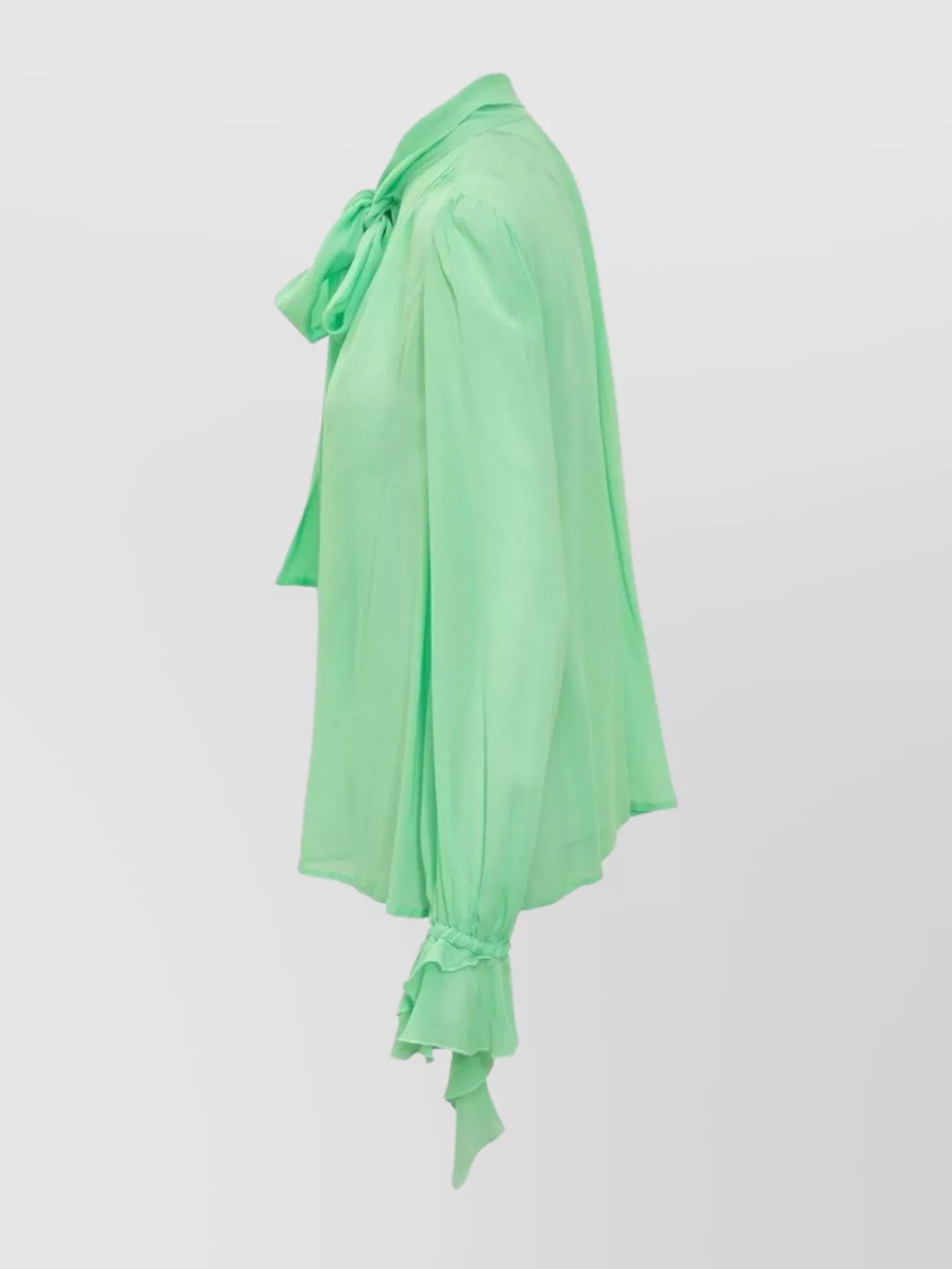 Pinko Bow Detail Long Sleeves Ruffle Cuffs Shirt