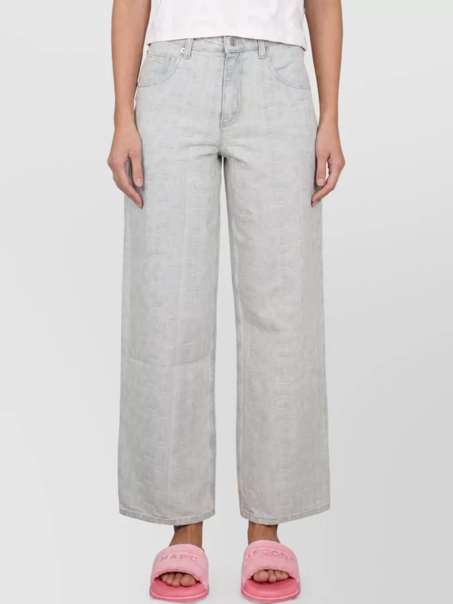 Marc Jacobs monogram denim straight-leg jeans