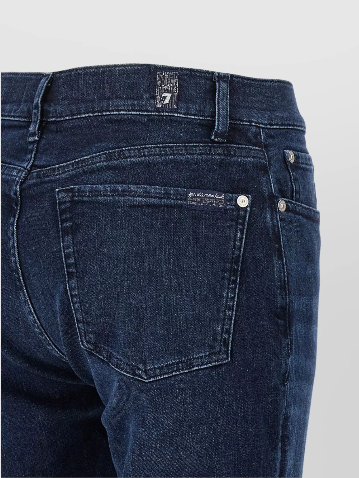 7 For All Mankind Rolled Cuffs Slim Fit Denim