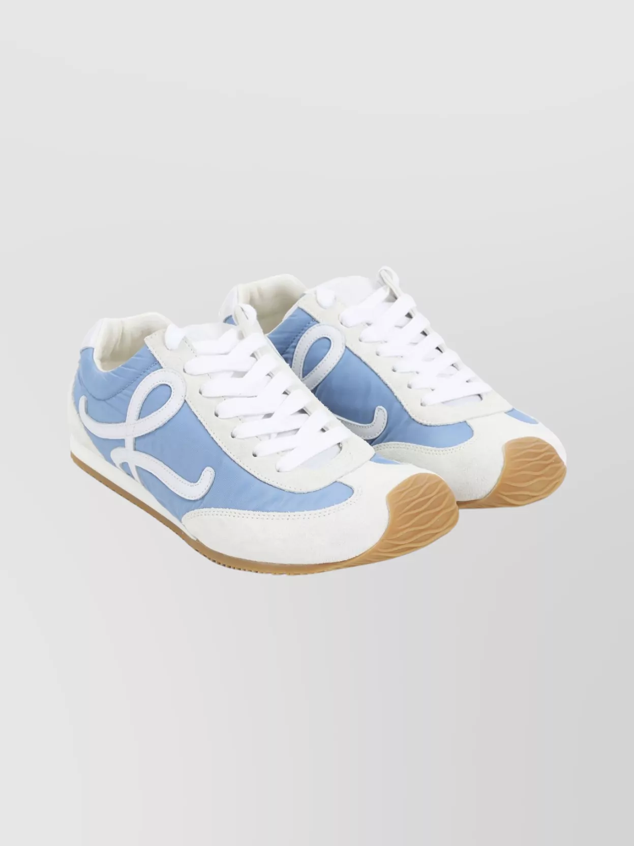 Loewe Modern Low-top Sneakers Contrast Panel In Blue
