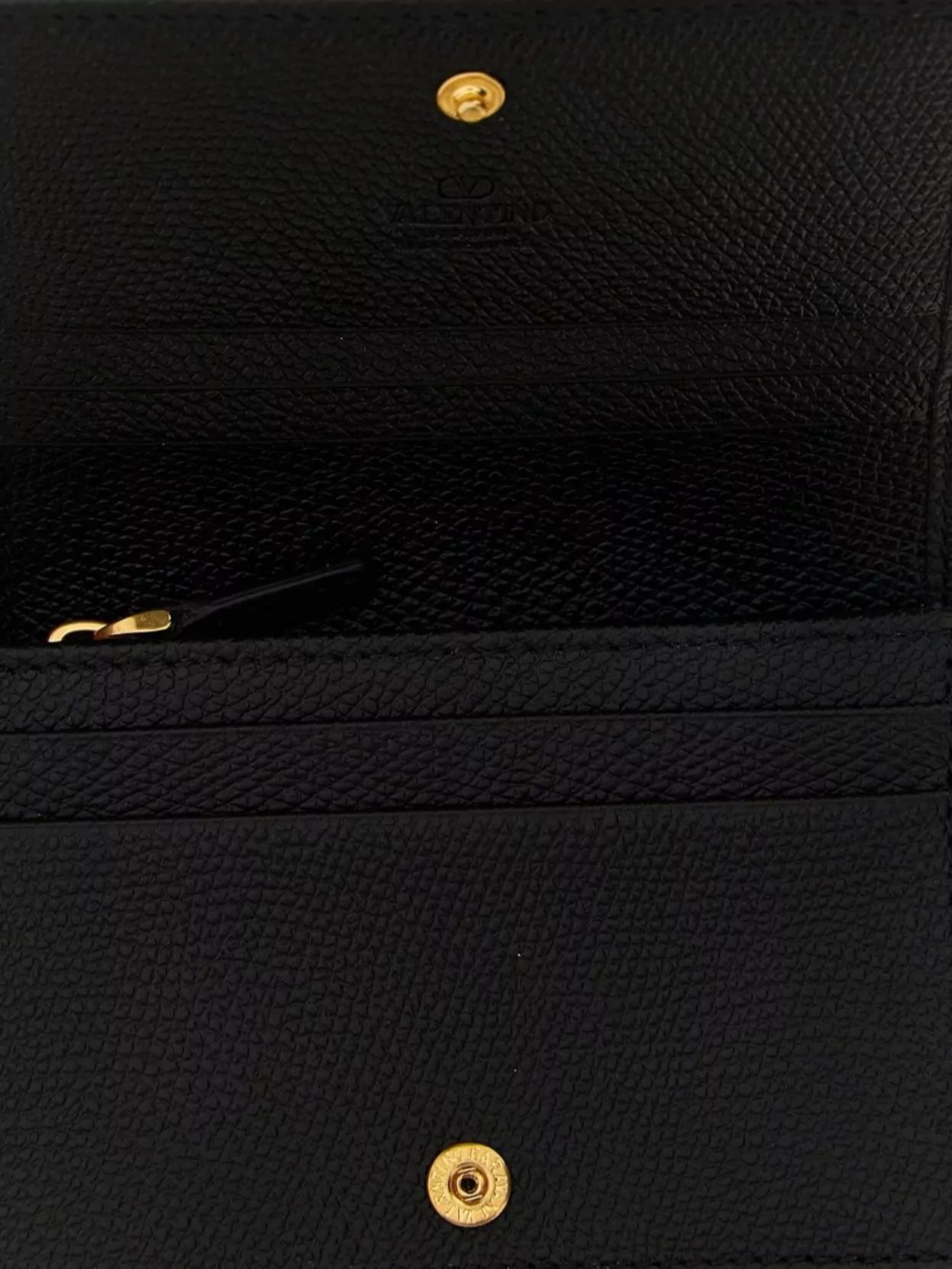 Valentino Garavani Vlogo Signature Textured Wallet