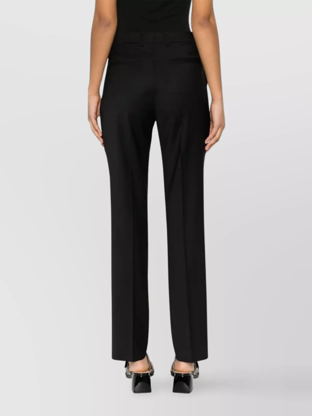 Filippa K Straight Leg Wool Trousers And Pockets