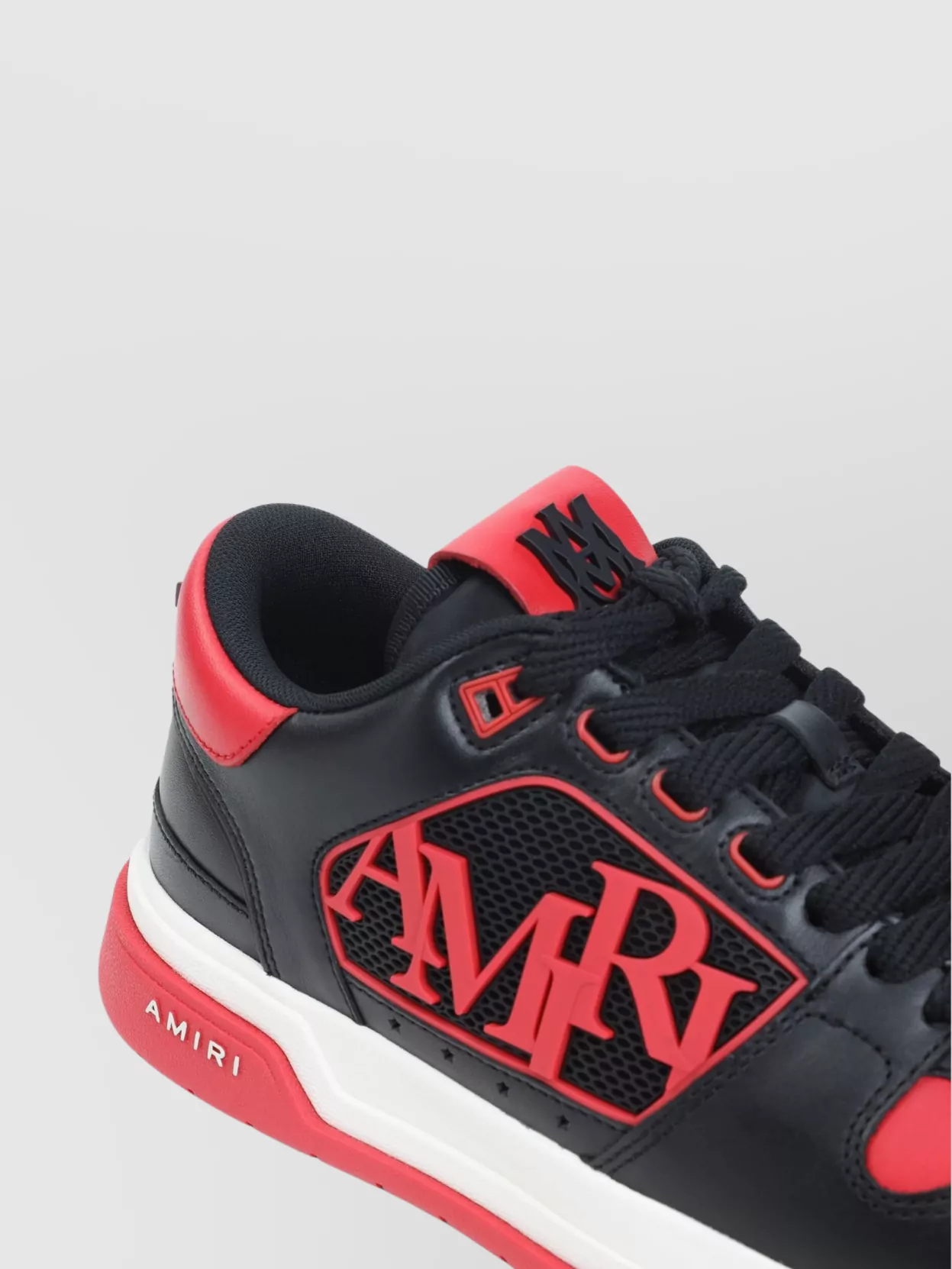 Amiri Low Top Sneakers With Round Toe And Perforated Patch