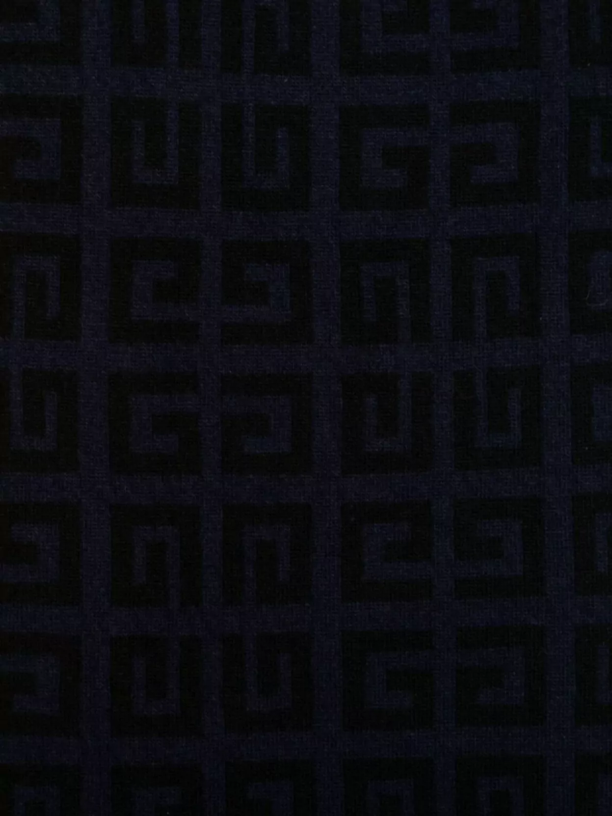 Givenchy Double Face Rectangular Scarf With Reversible Design In Blue