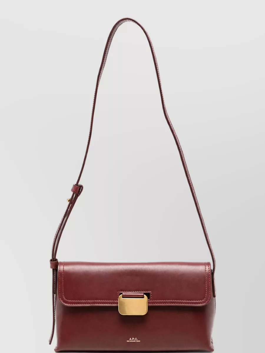 A.P.C. small leather clutch bag