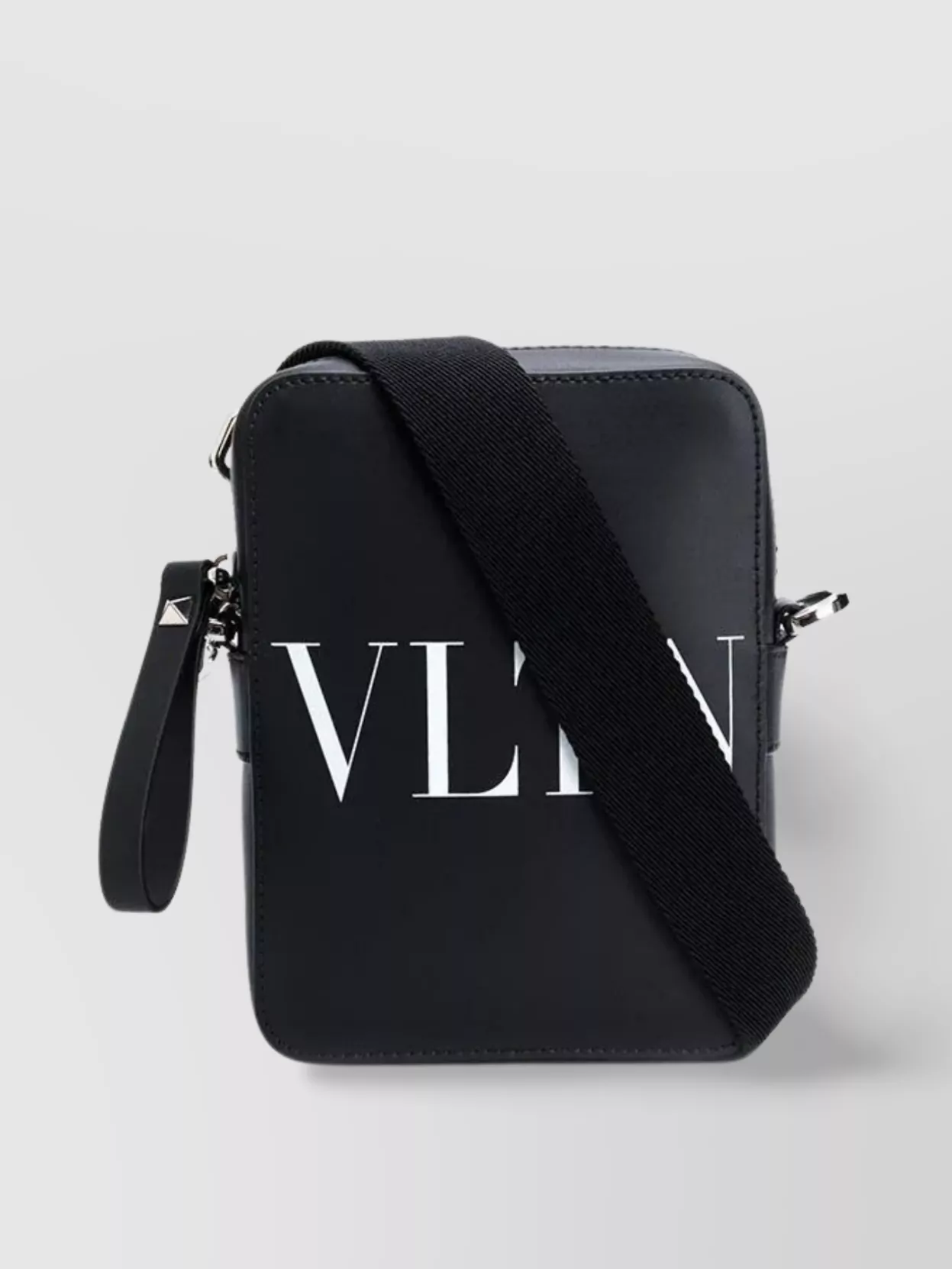 Shop Valentino Slim Rectangular Crossbody With Adjustable Strap In Black