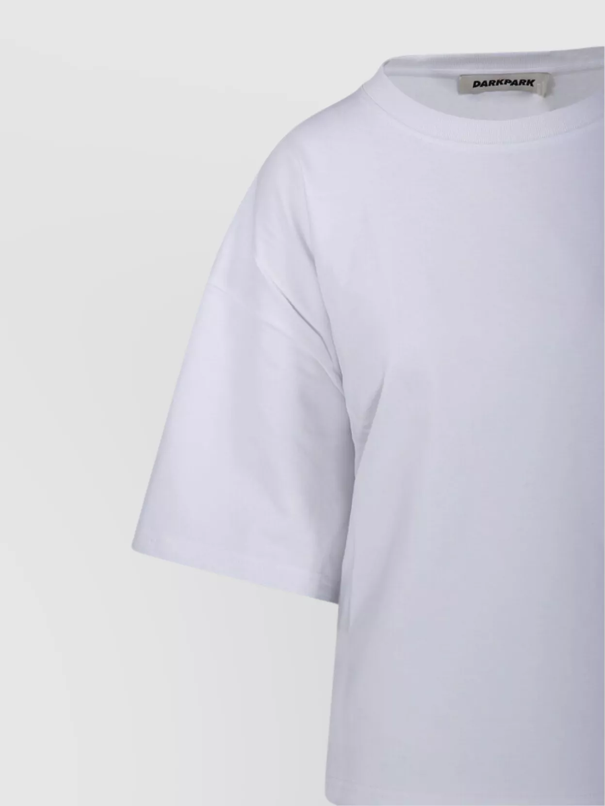 Darkpark Doyle Cropped Draped Short Sleeve Tee Clothing
