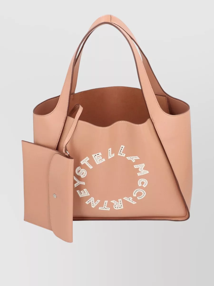 Stella Mccartney Vegan Logo Tote Bag Shoulder Carry