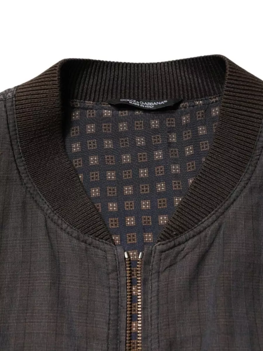 Dolce&Gabbana Striped Single Breasted Coat