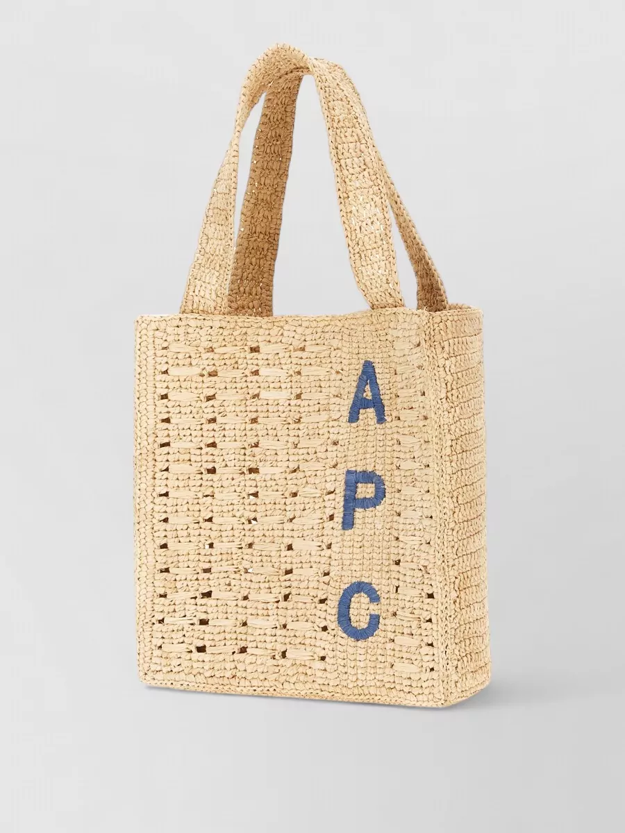 A.p.c. Axelle Raffia Tote Bag