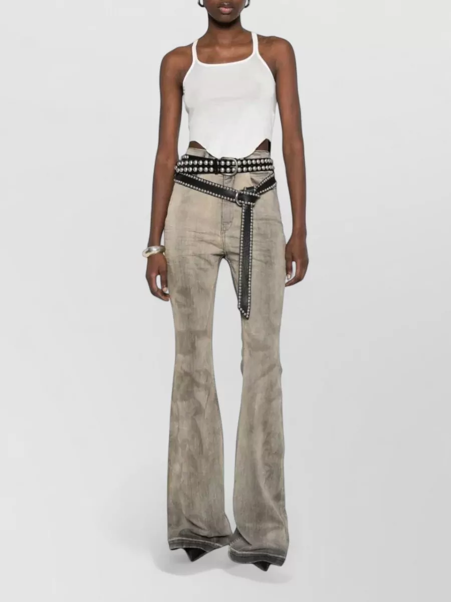Rick Owens Drkshdw Denim Bootcut Flared Trousers