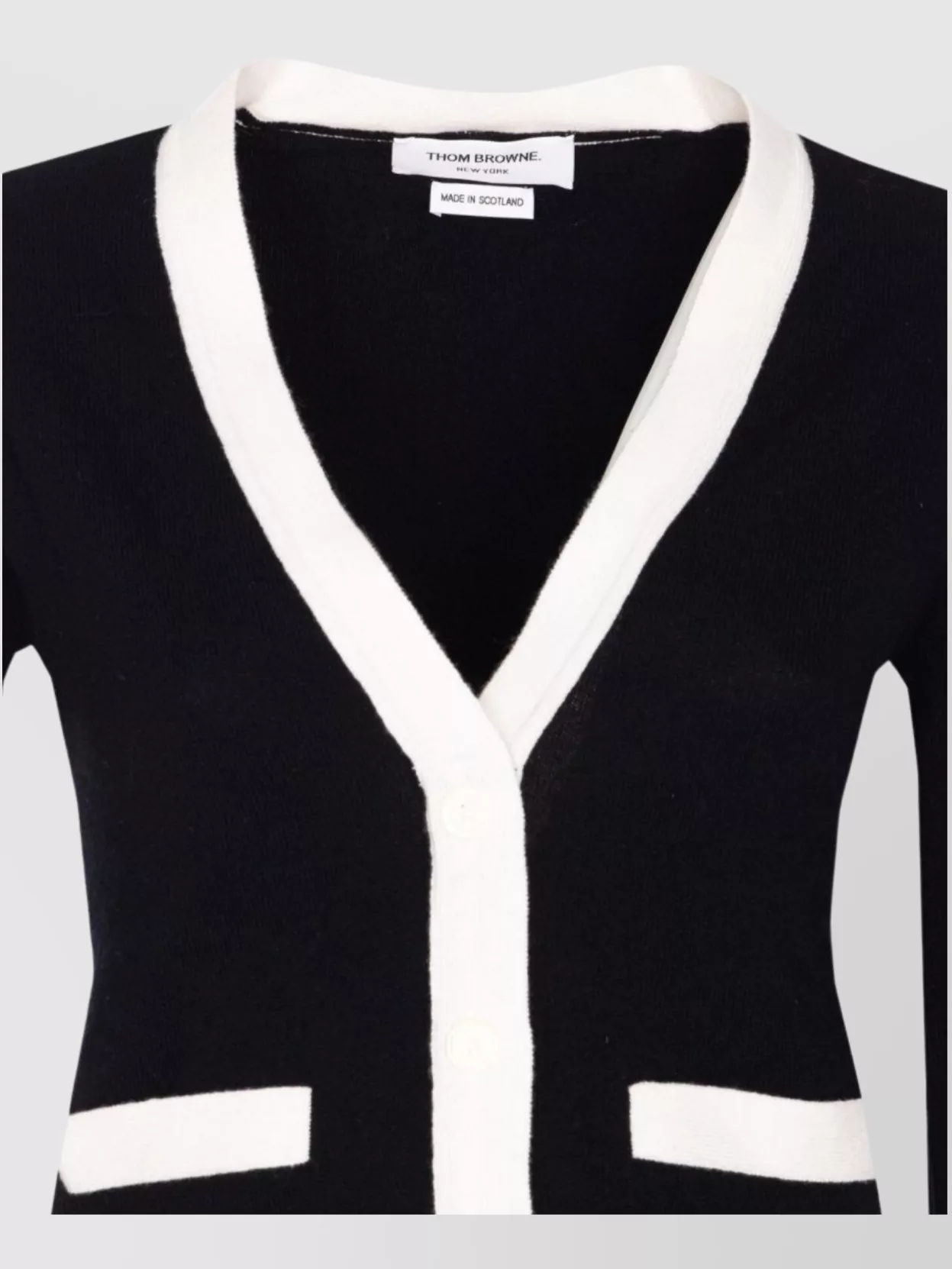 Thom Browne Side Buttoned Knit Cardigan