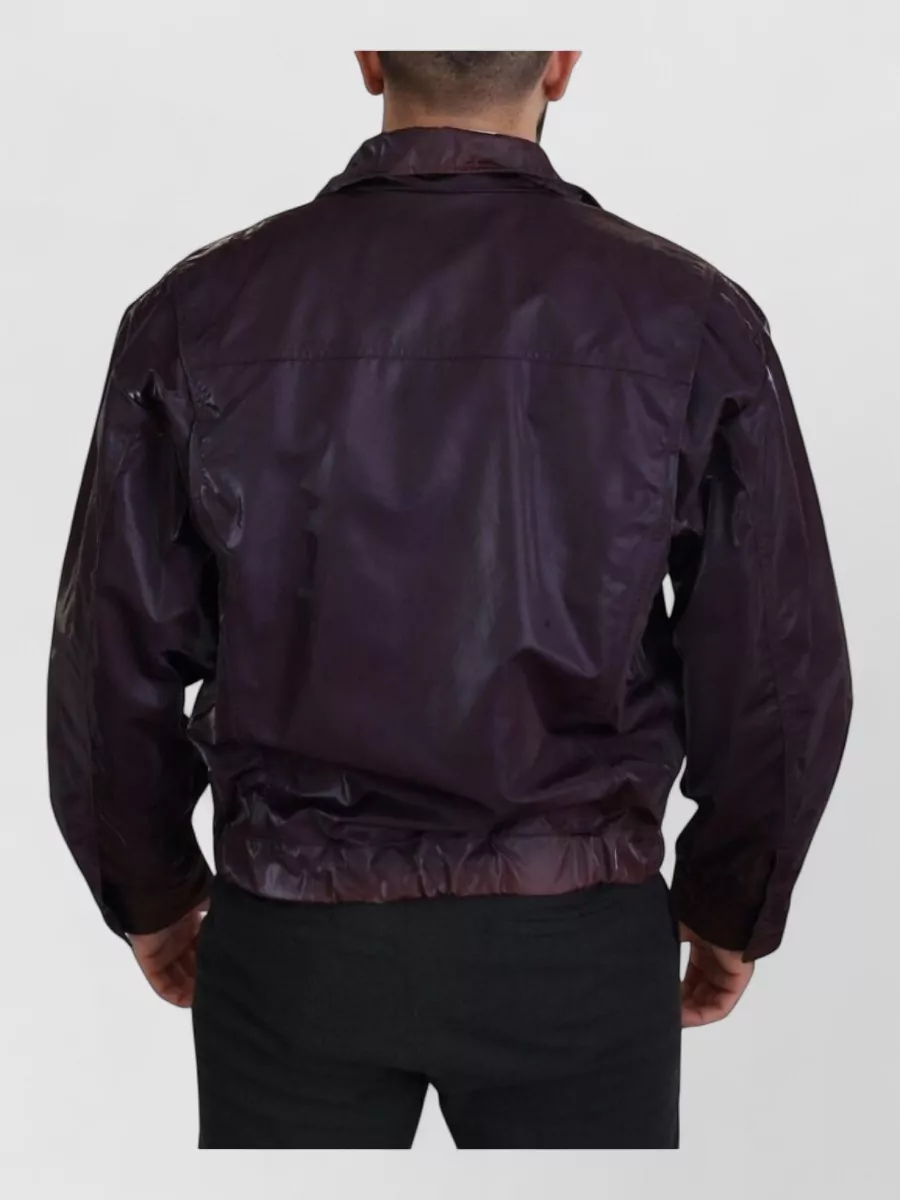 Dolce&Gabbana Nylon Collared Biker Raincoat
