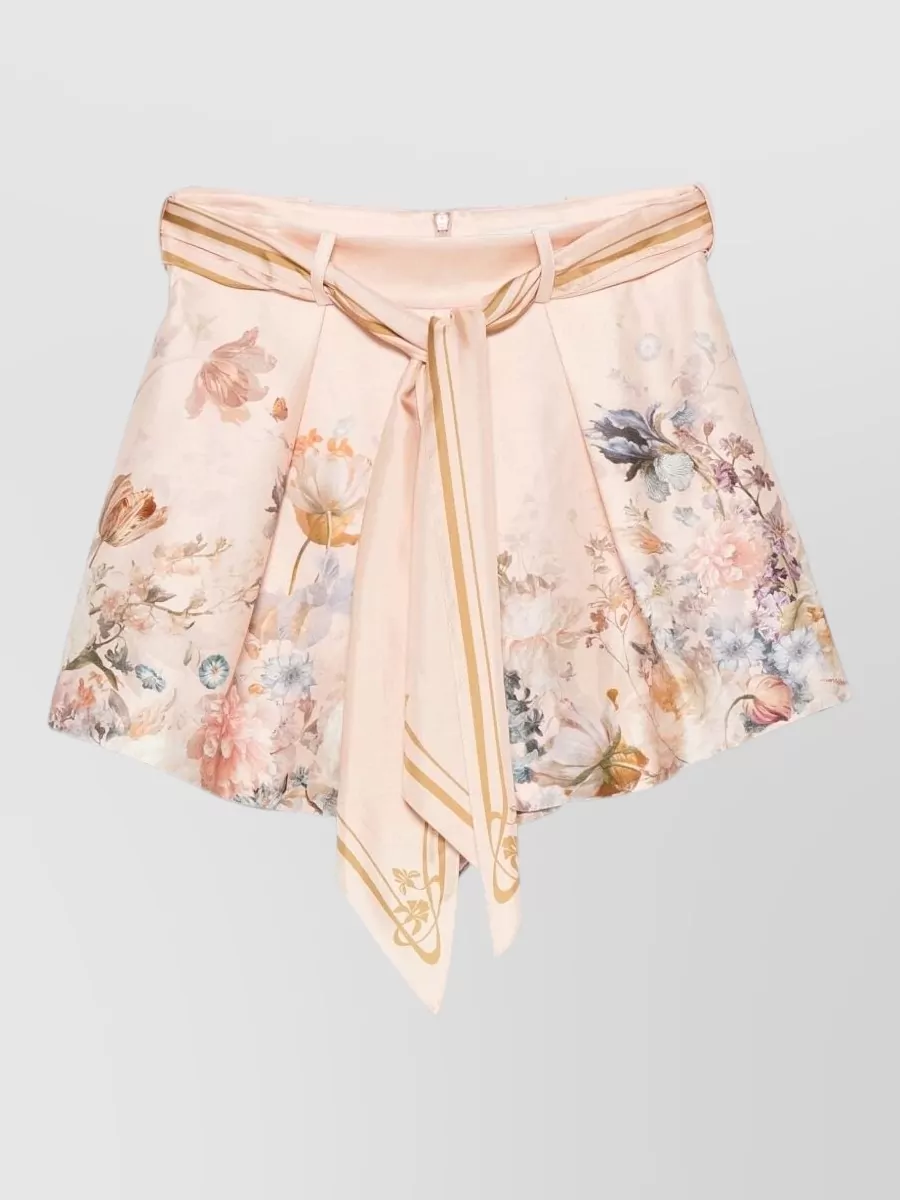 Zimmermann Silk high-rise floral-print bermuda shorts