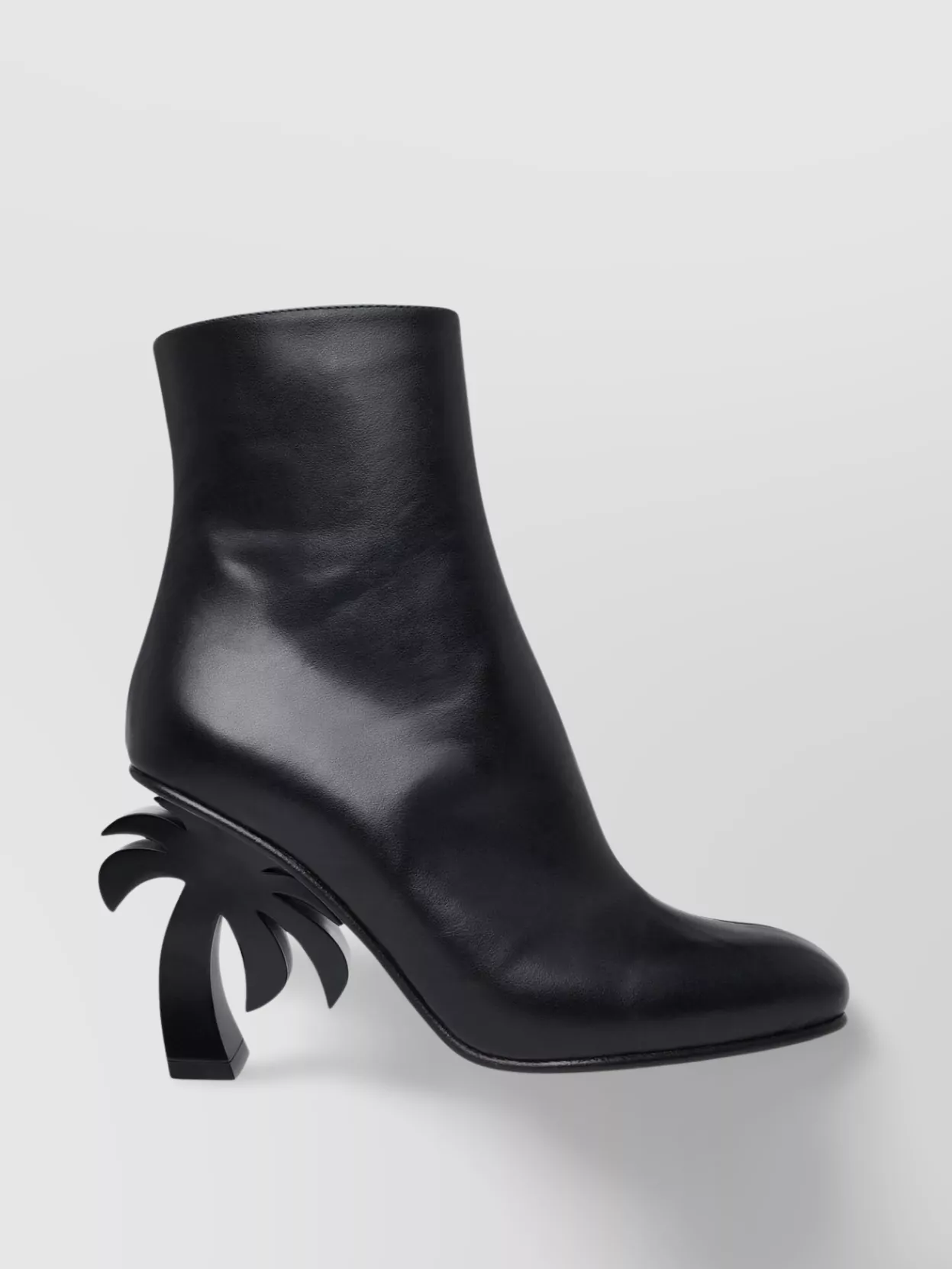 Shop Palm Angels Leather Ankle Boots Almond Toe