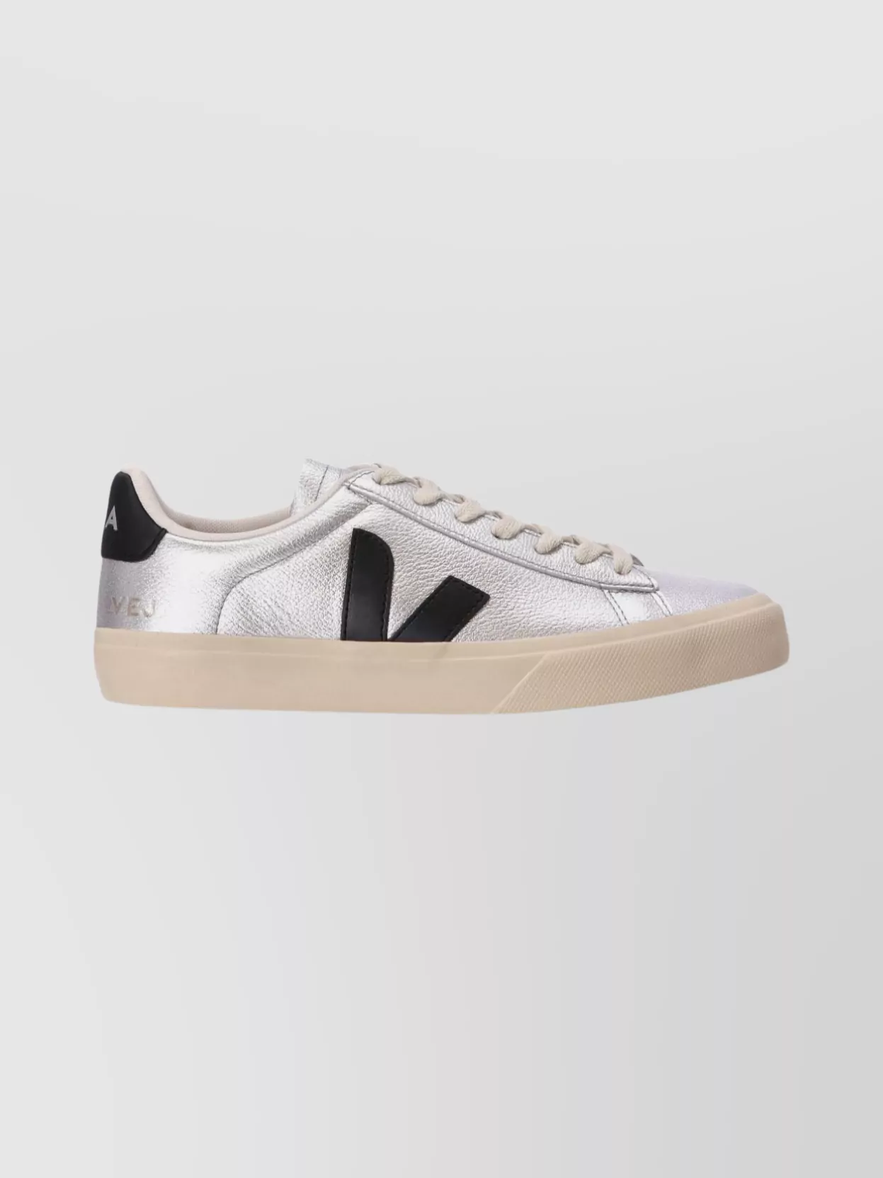 Veja Metallic Low Top Sneakers With Rubber Sole
