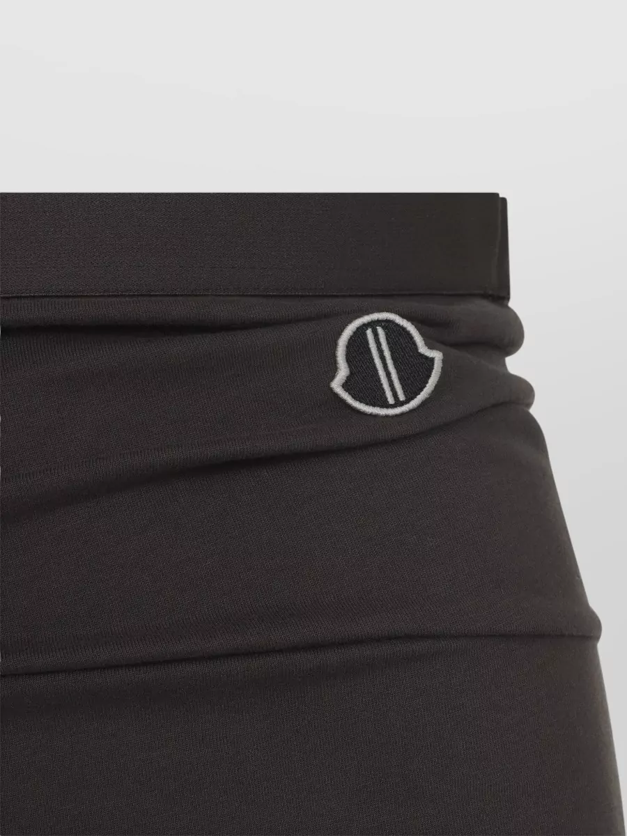 Moncler Cotton Draped Wrap Maxi Skirt