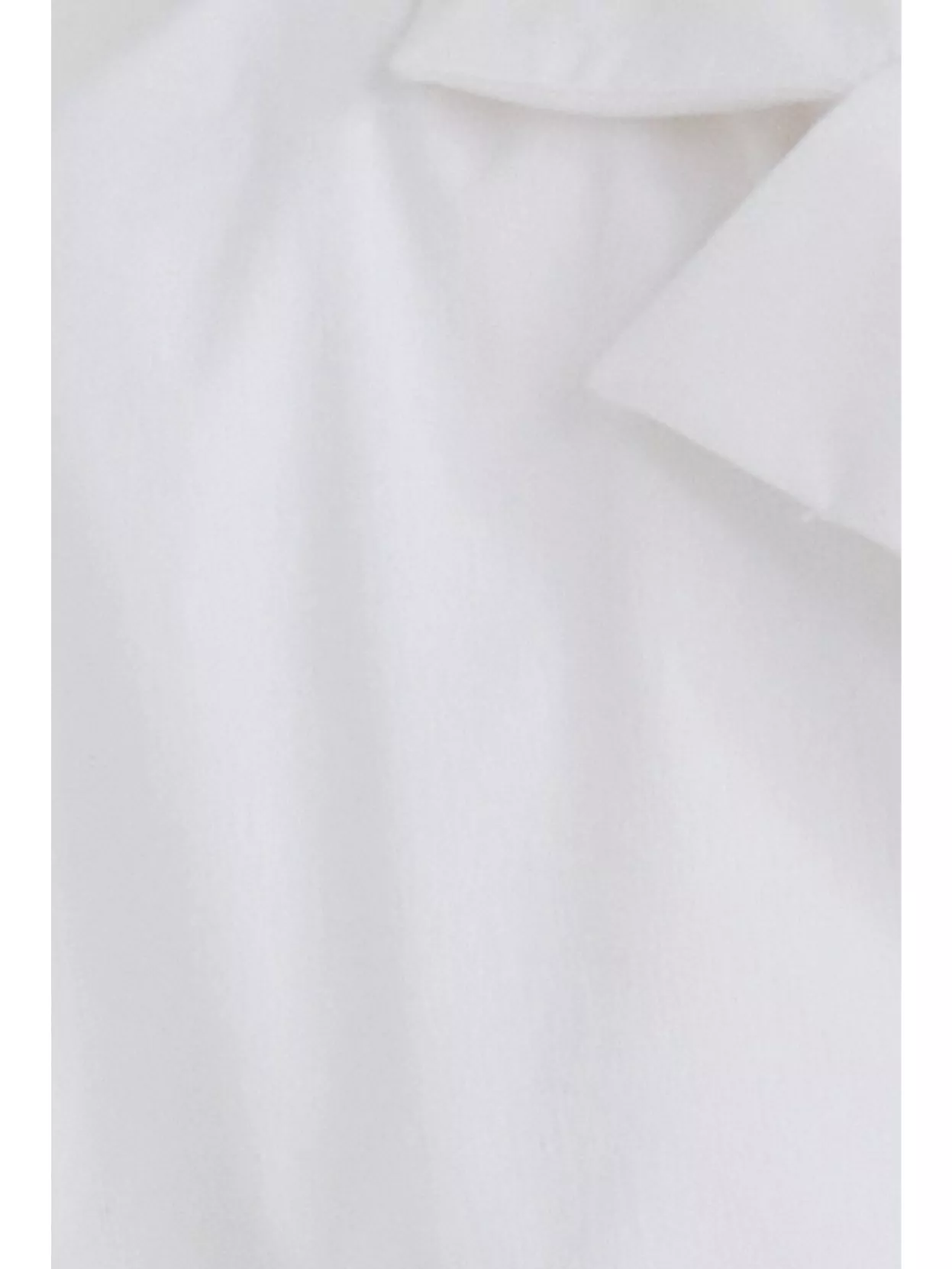 Philosophy Draped Collared Cap Sleeves Cropped Top In White