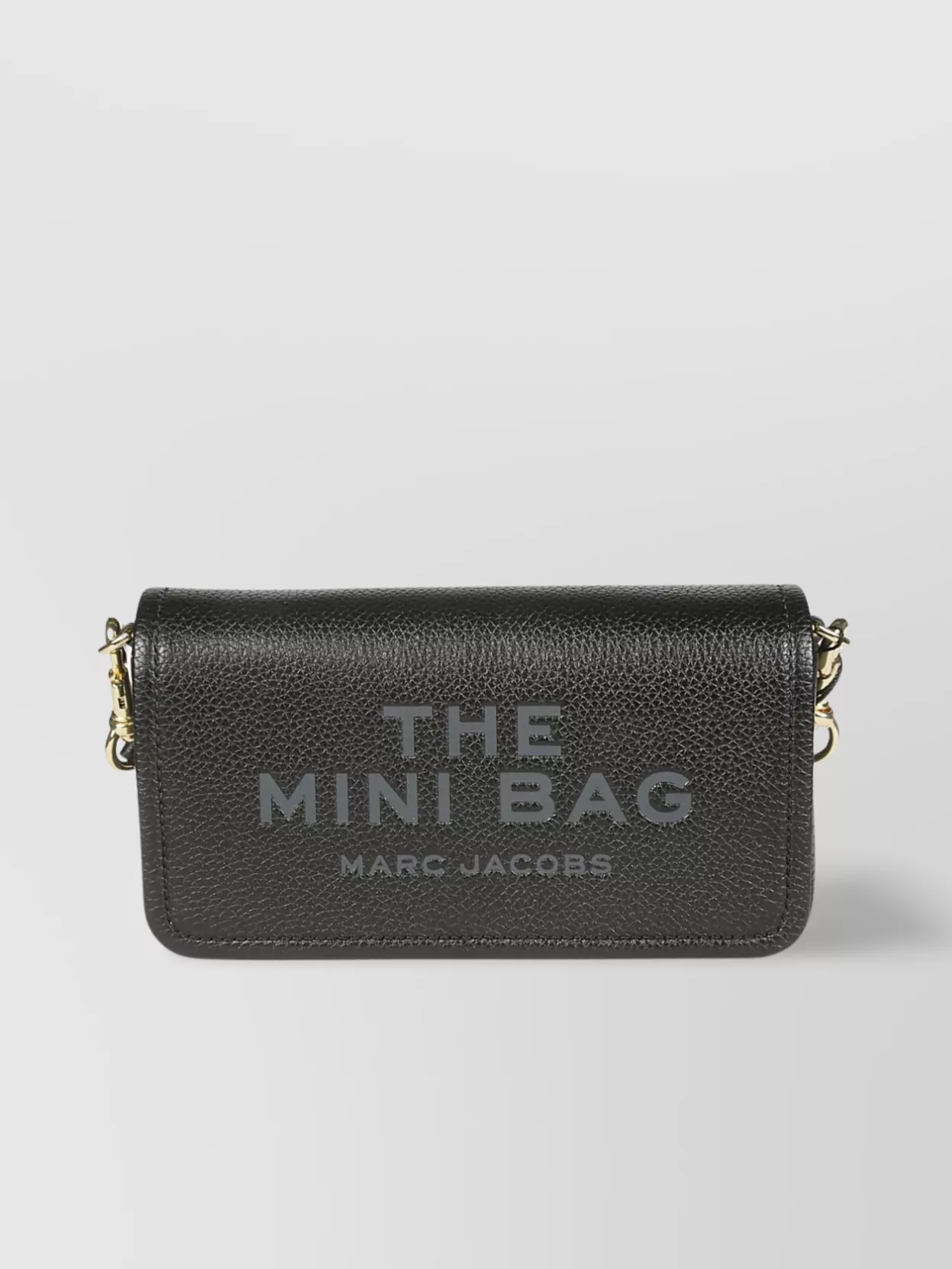 Marc Jacobs Leather Crossbody Gold Hardware In Black