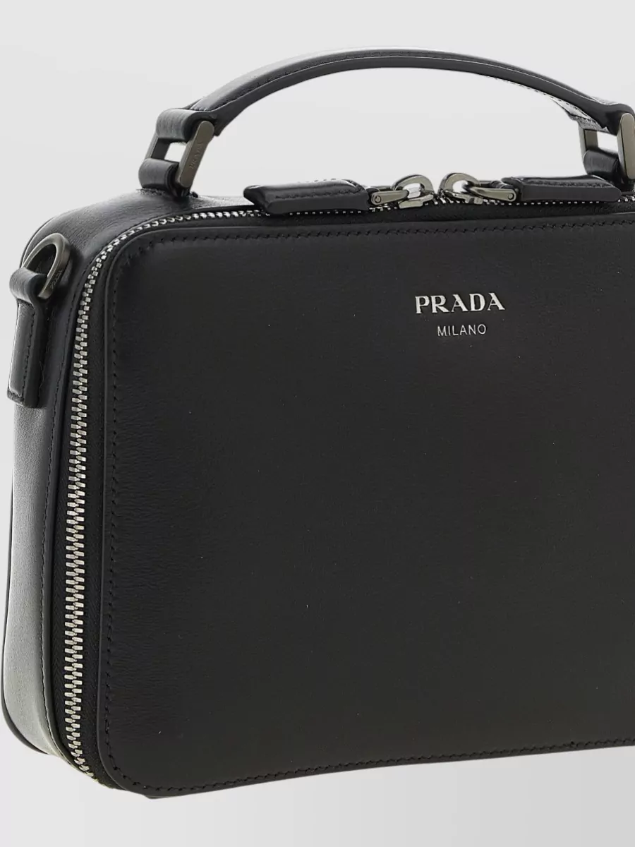 Prada Leather Crossbody Clutch Bag
