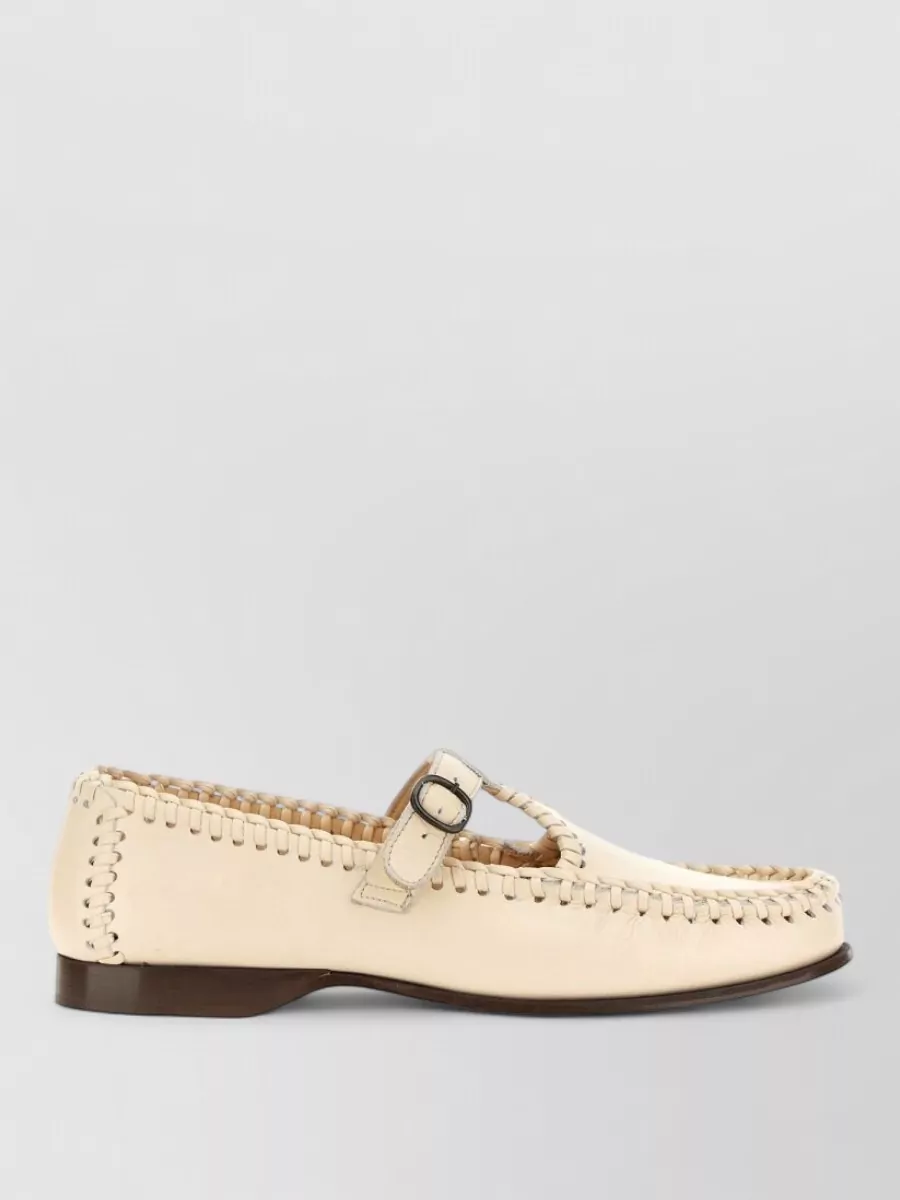 Hereu Leather T-Bar Loafers