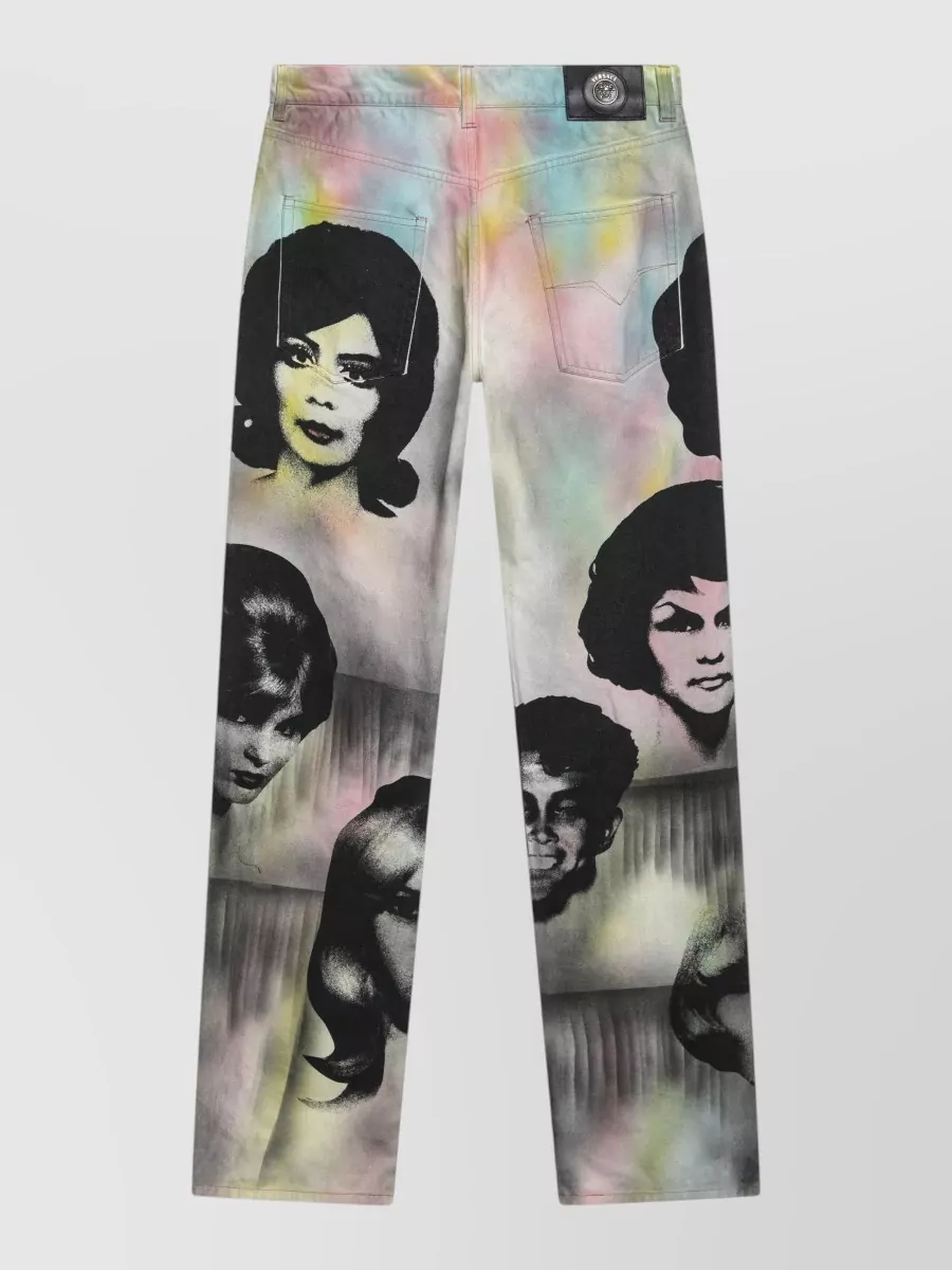 Versace Printed denim jeans