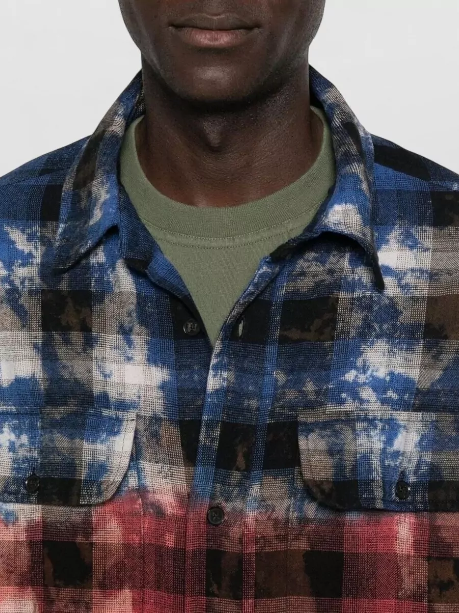 Palm Angels Checked Long-Sleeve Shirt Jacket