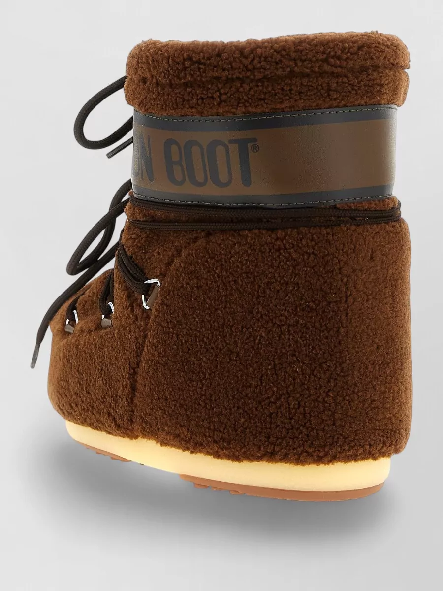 Moon Boot teddy-fleece ankle boots