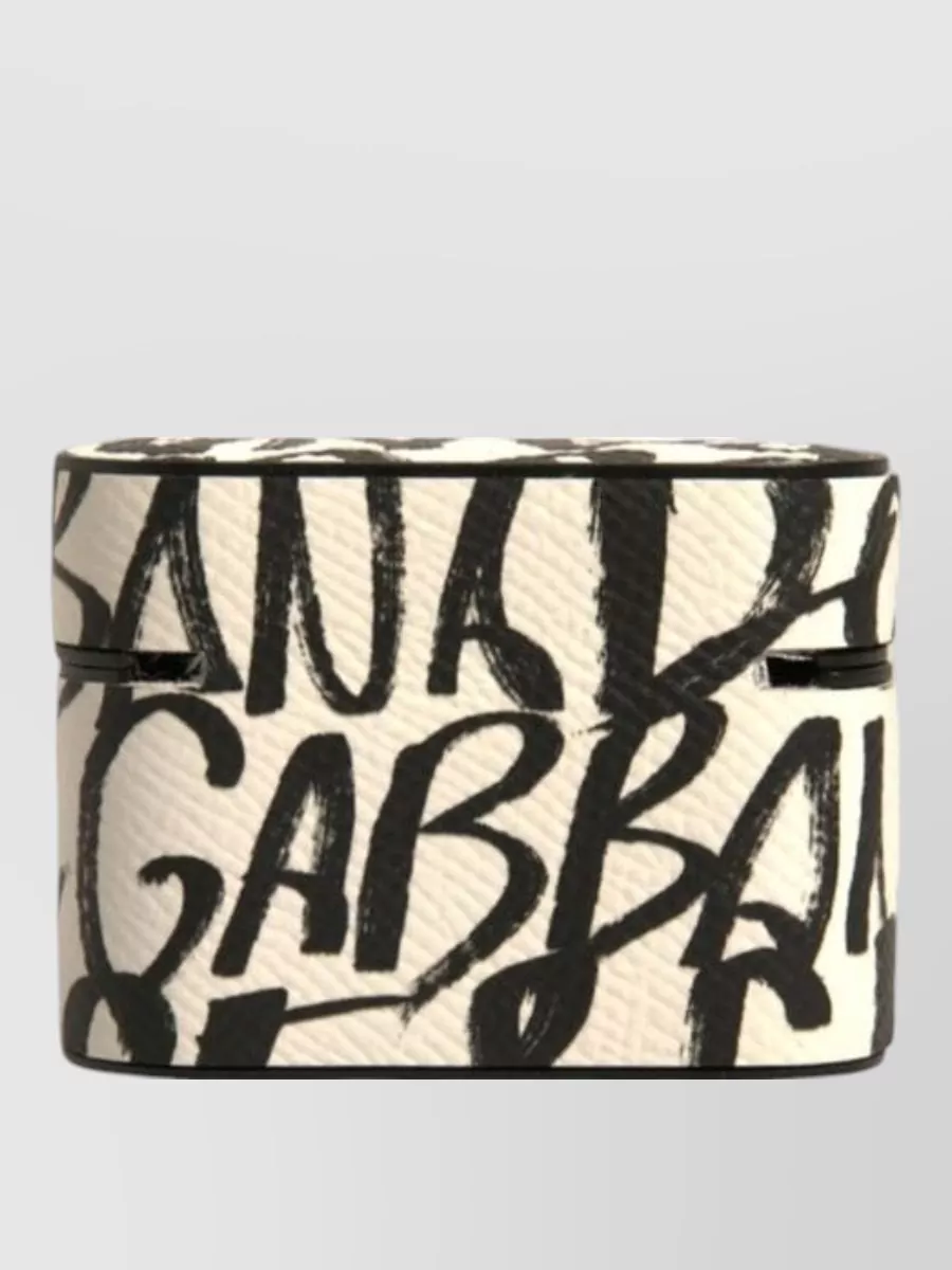 Dolce&Gabbana leather printed airpods case