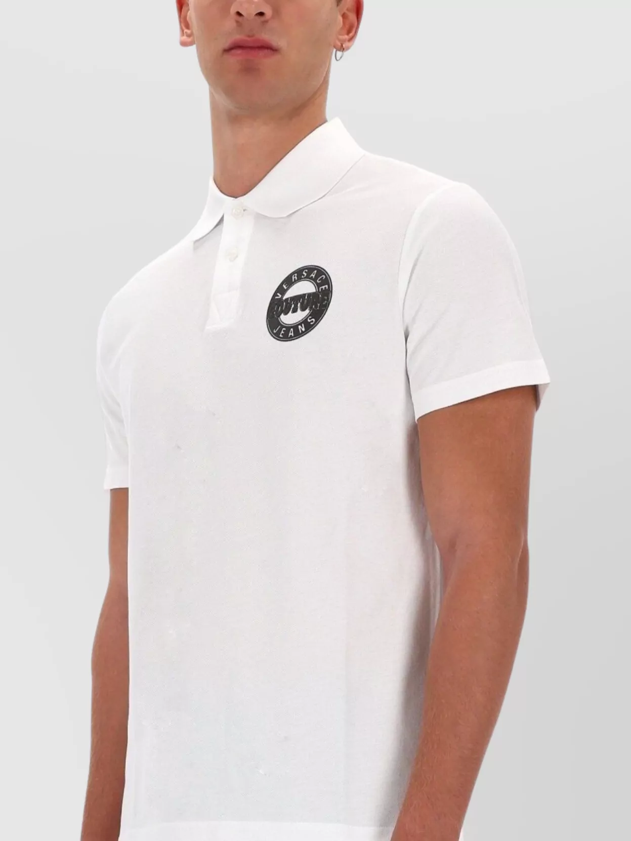 Versace Jeans Couture Logo Polo Shirt Short Sleeves