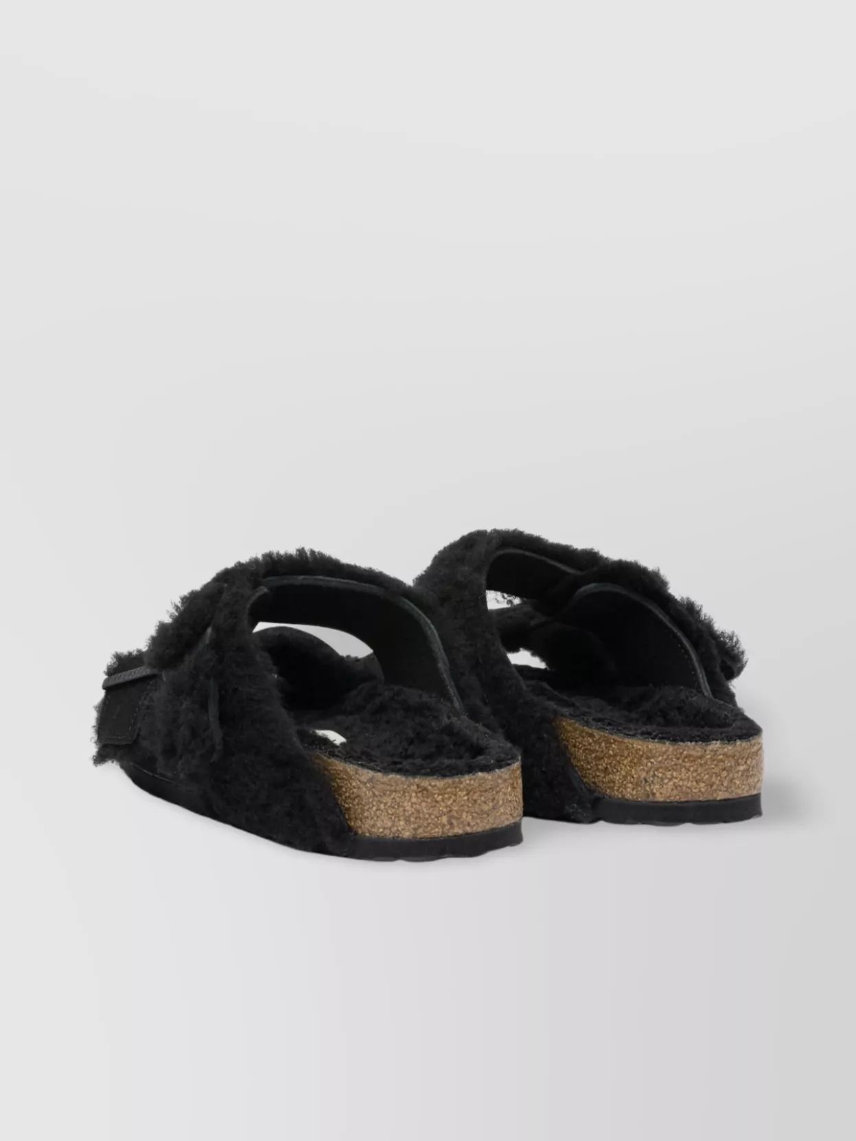 Birkenstock Leather Shearling Sandals