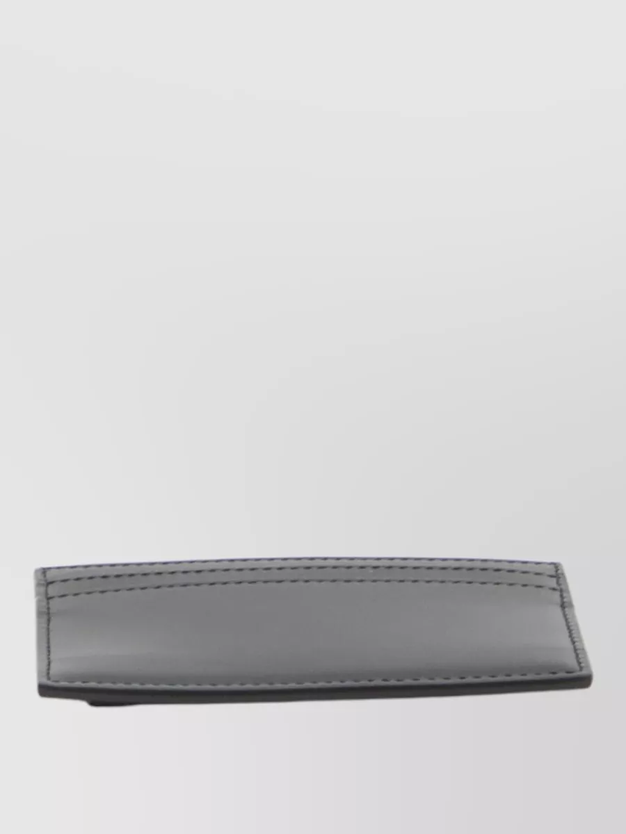 Saint Laurent Tiny Cassandre Calfskin Leather Cardholder