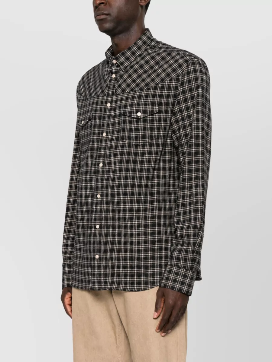 Emporio Armani Checked Flannel Shirt
