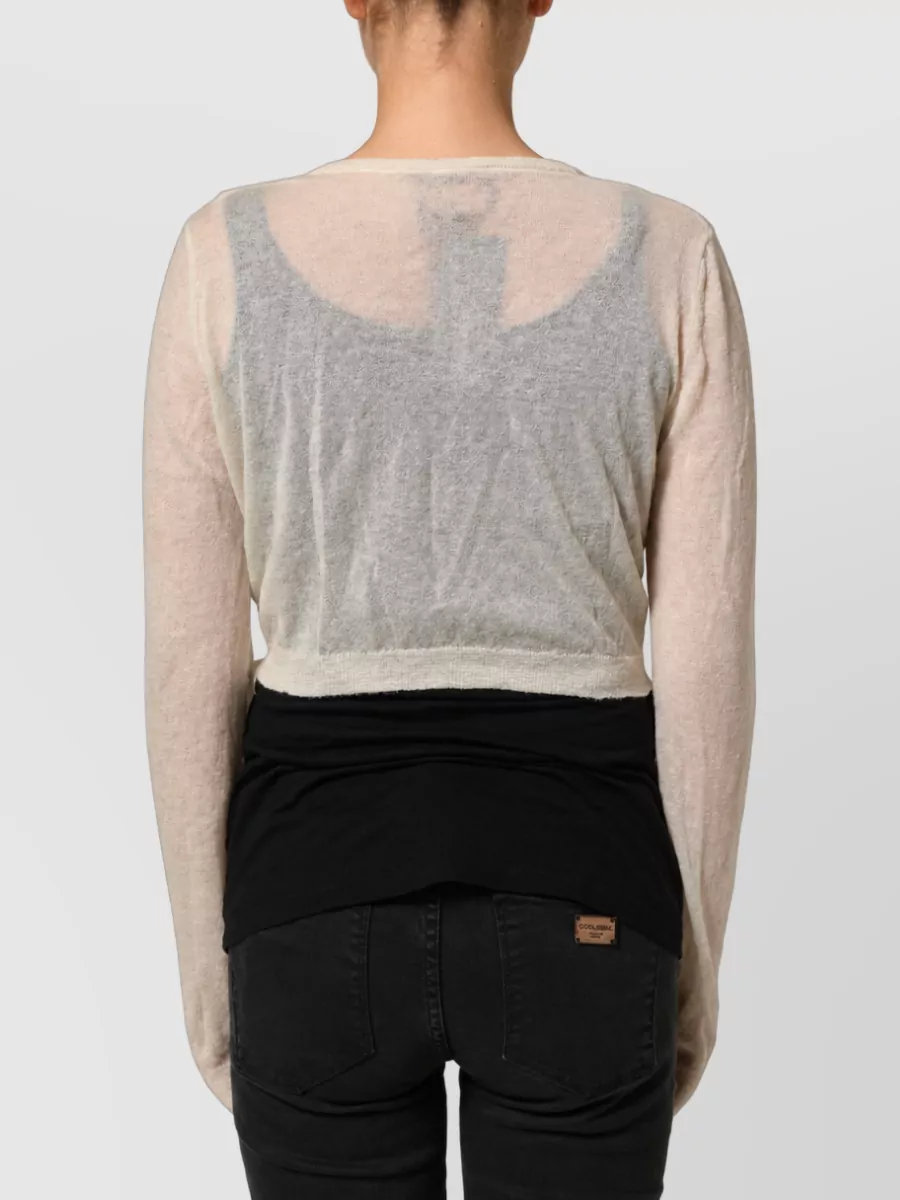 Ermanno Scervino Wool Cropped Cardigan