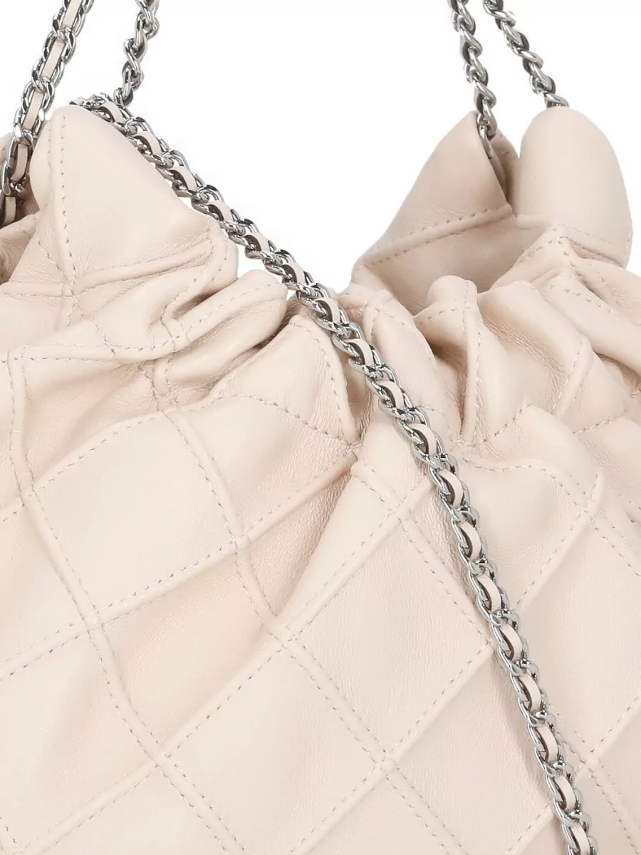 Tory Burch Leather Shoulder Bag Quilted Chain Strap