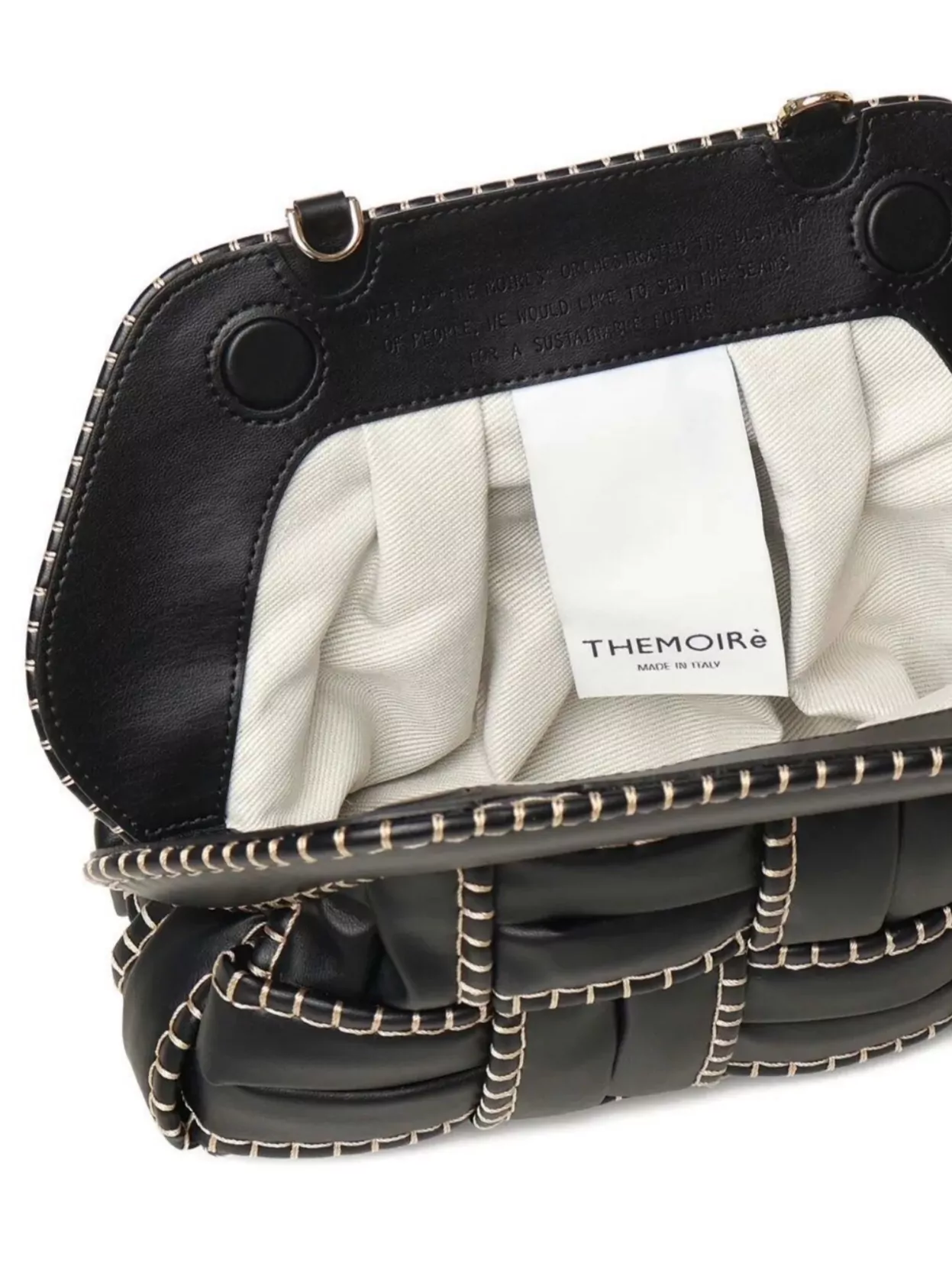 Themoiré Woven Clutch Bag Shoulder Strap