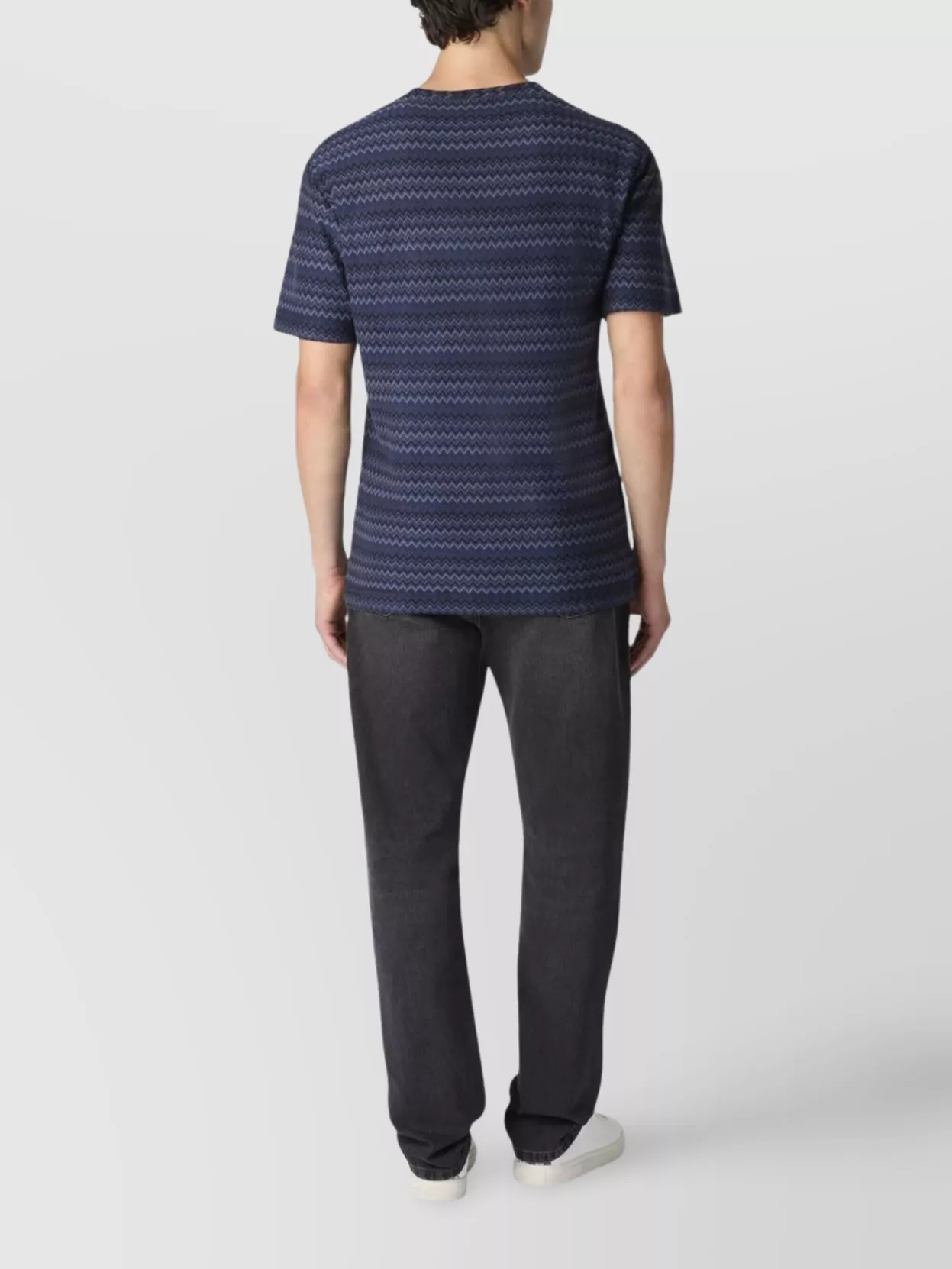 Missoni Geometric Pattern Crew Neck Short Sleeve T-Shirt