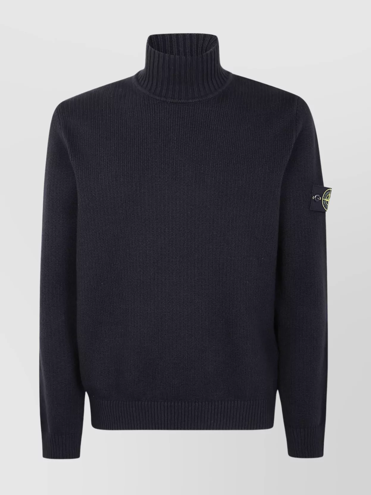 Stone Island High Neck Long Sleeve Knit Sweater