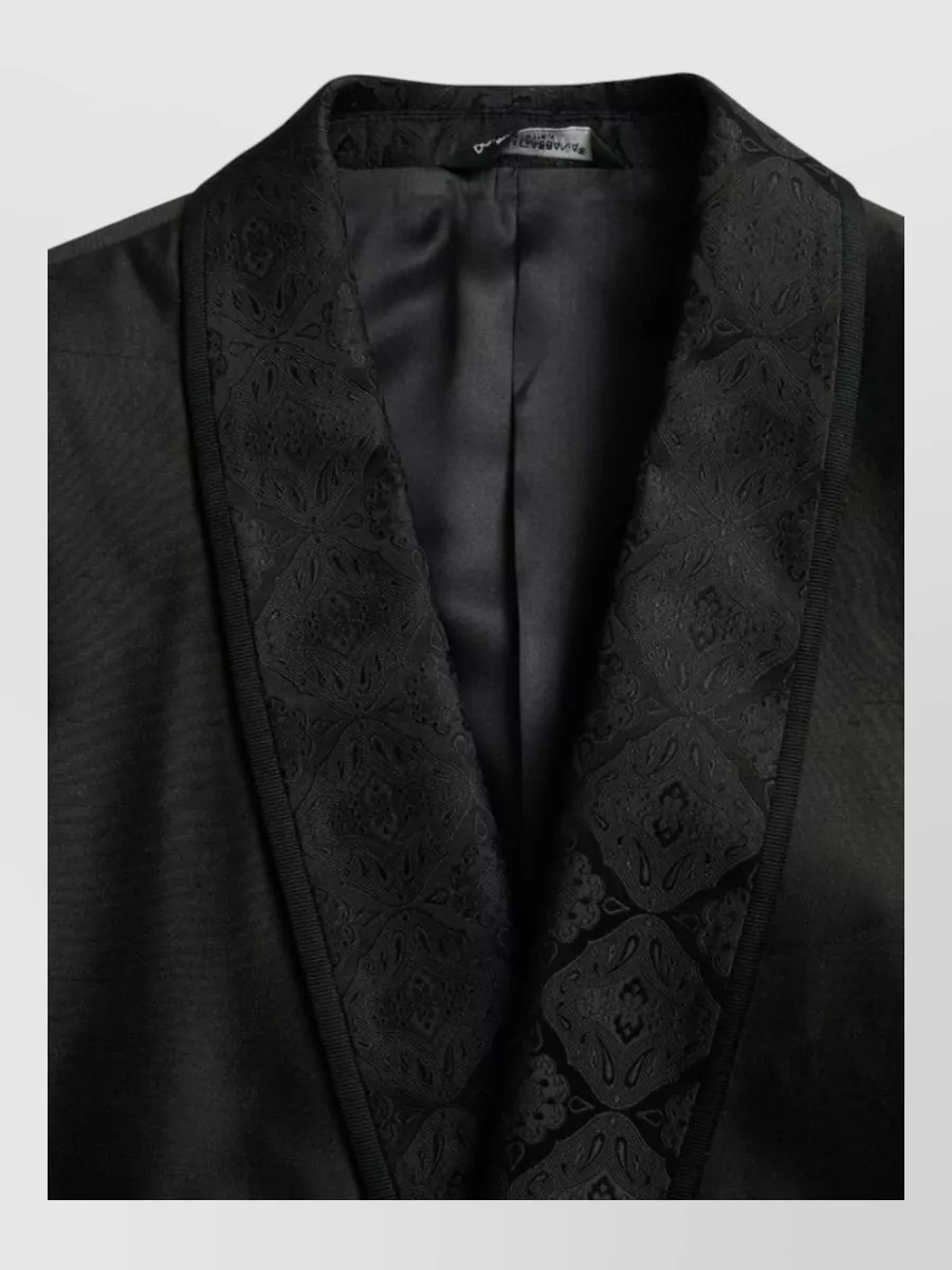 Dolce&Gabbana silk single-breasted dinner jacket