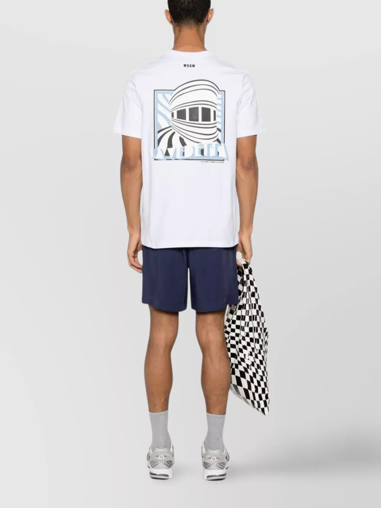 Msgm Graphic Print Crew Neck T-shirt