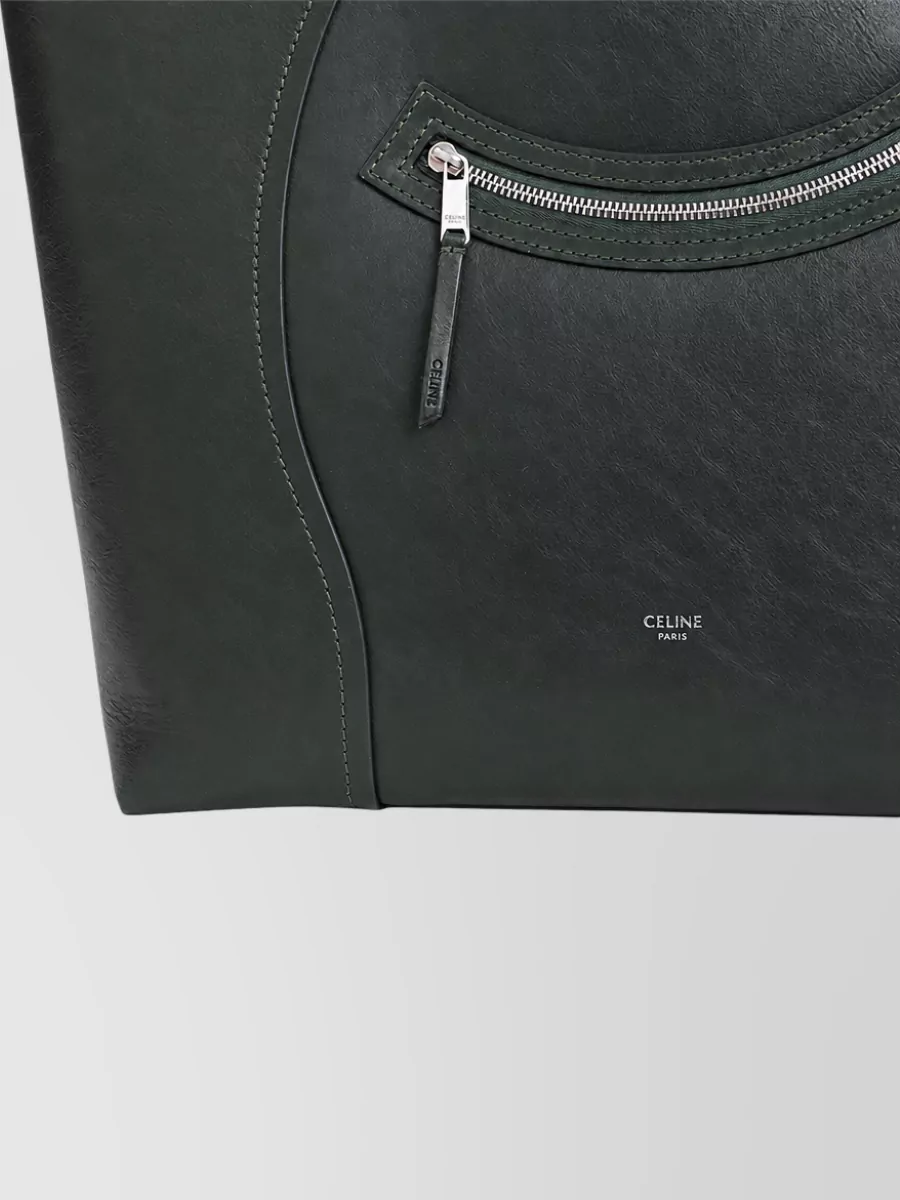 Celine Calf leather medium cabas vertical tote bag